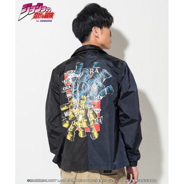 JOJO x glamb グラム　ORA vs MUDA coach jacket　オラvsムダコーチジャケット　ジョジョ