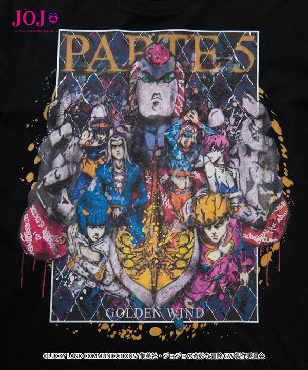 glamb・グラム　Golden Wind T　ゴールデンウィンド Tシャツ　JOJO