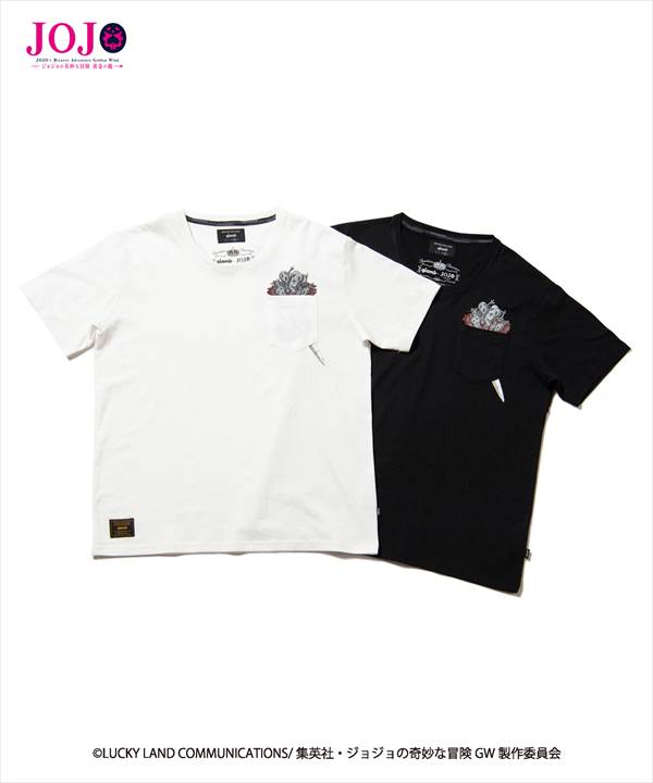JOJO x glamb・グラム ジョジョ Risotto Nero’s stand pocket T メタリカポケット Tシャツ