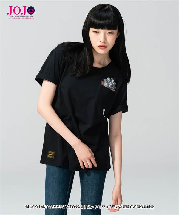 JOJO x glamb・グラム ジョジョ Risotto Nero’s stand pocket T メタリカポケット Tシャツ