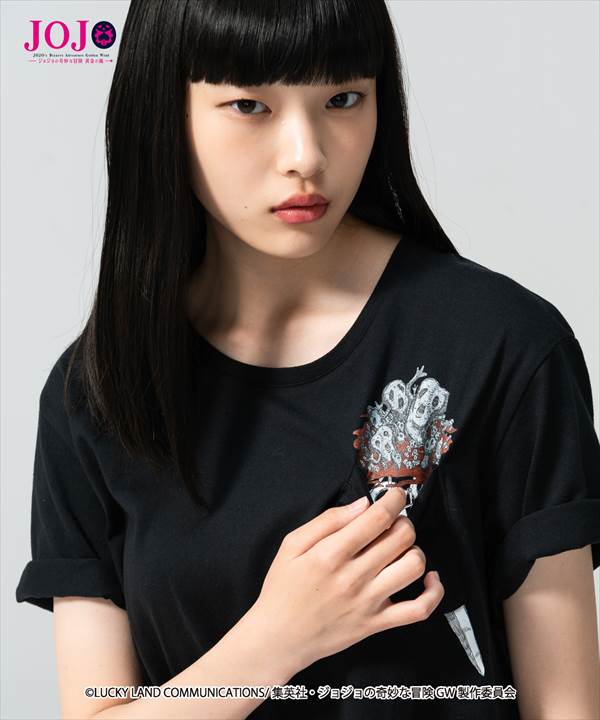 JOJO x glamb・グラム ジョジョ Risotto Nero’s stand pocket T メタリカポケット Tシャツ