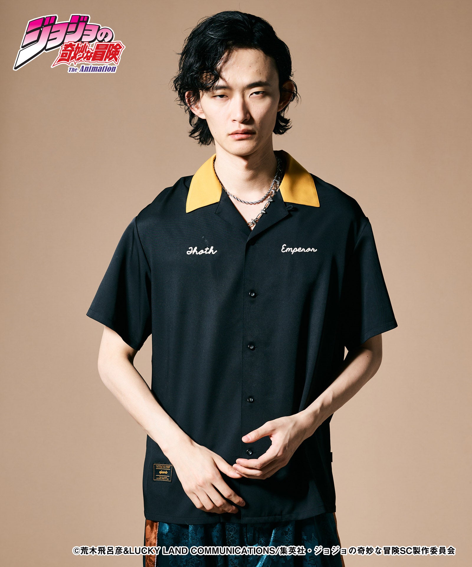 【Sサイズはメーカーお取り寄せ】JOJO ジョジョ glamb グラム Hol Horse ＆ Boingo Shirt ホル・ホース アンド ボインゴ シャツ