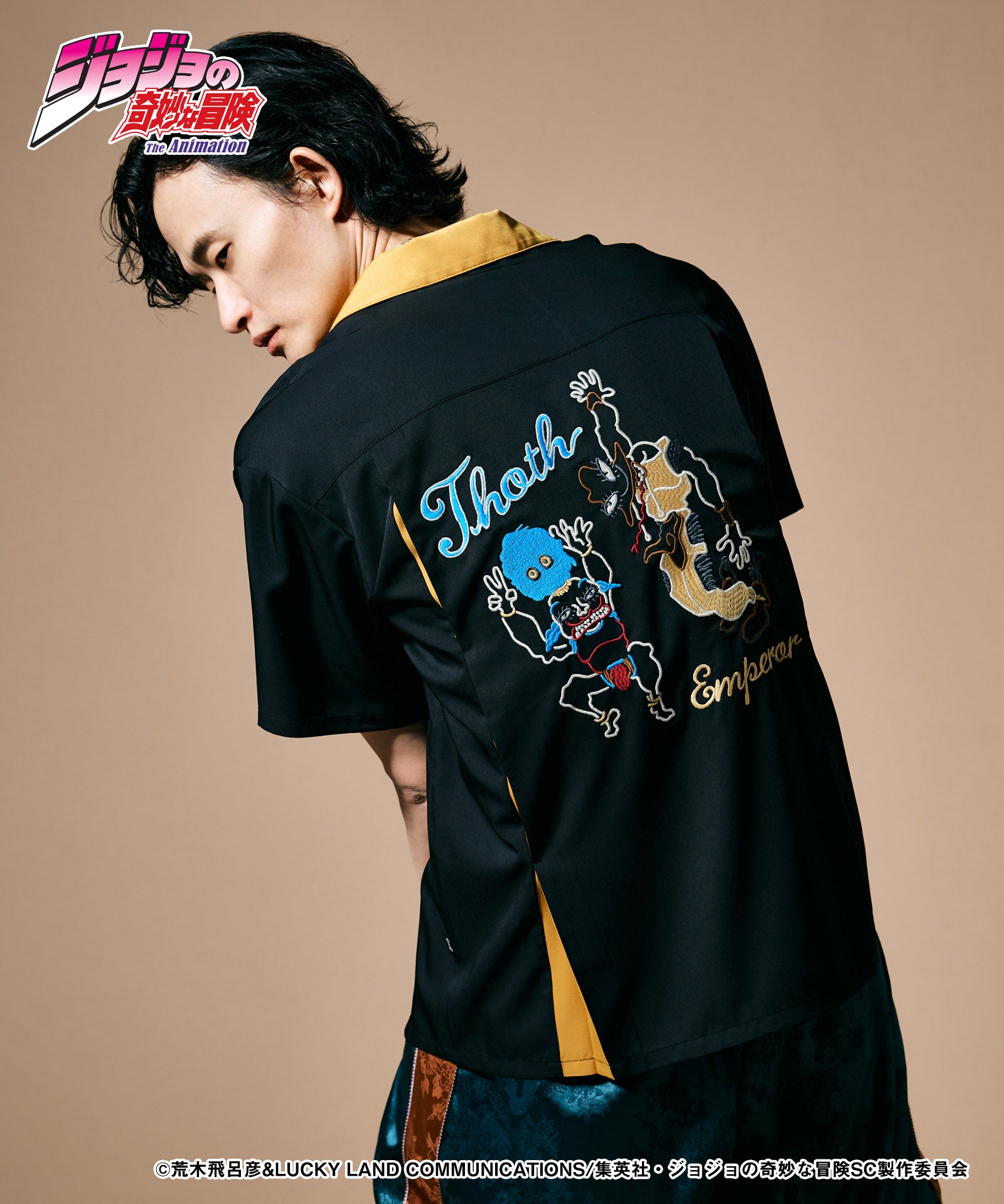 【Sサイズはメーカーお取り寄せ】JOJO ジョジョ glamb グラム Hol Horse ＆ Boingo Shirt ホル・ホース アンド ボインゴ シャツ