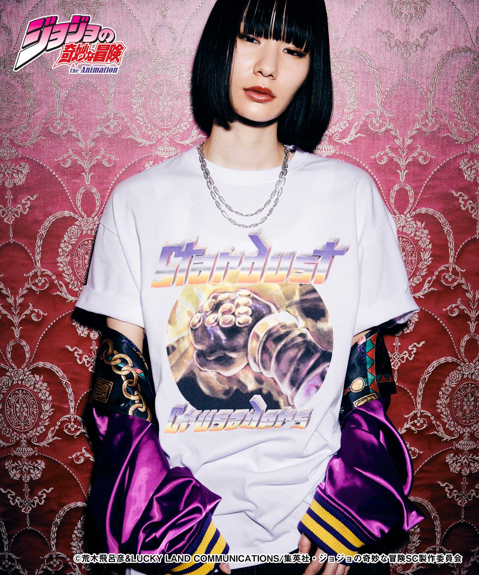 JOJO ジョジョ glamb グラム Star Platinum T-shirts II スタープラチナ TシャツII