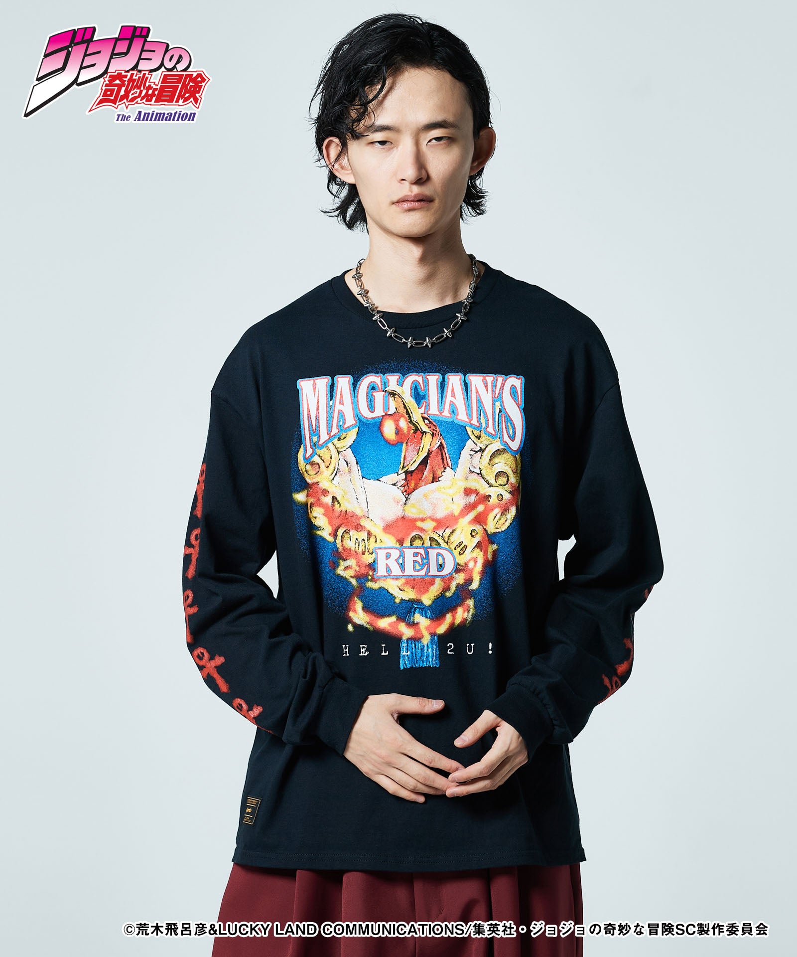 glamb グラム Magician's Red Long Sleeves T-shirt マジシャンズレッドロングスリーブTシャツ JOJO