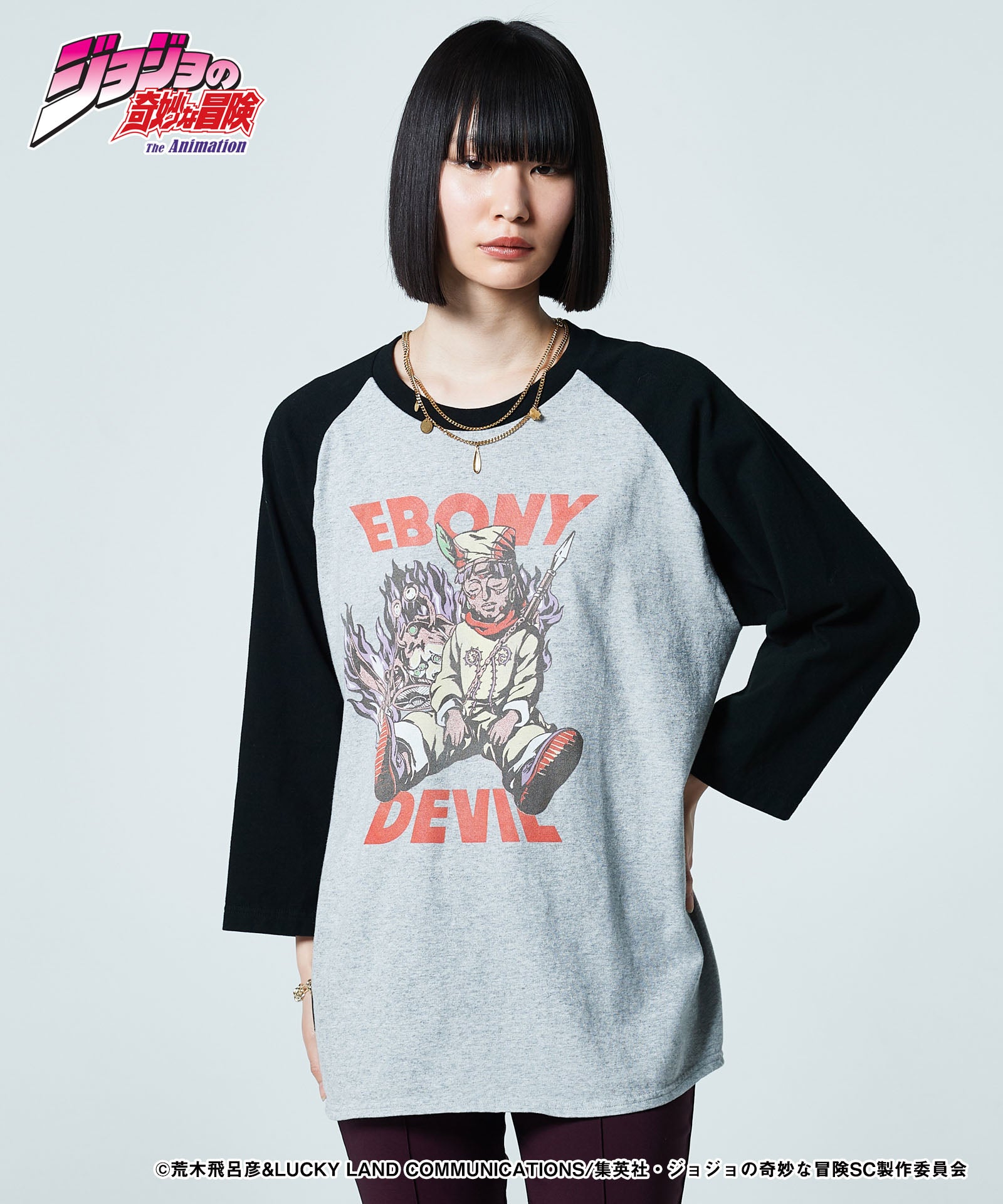 JOJO ジョジョ glamb グラム Ebony Devil Raglan Cutsew エボニーデビルラグランカットソー