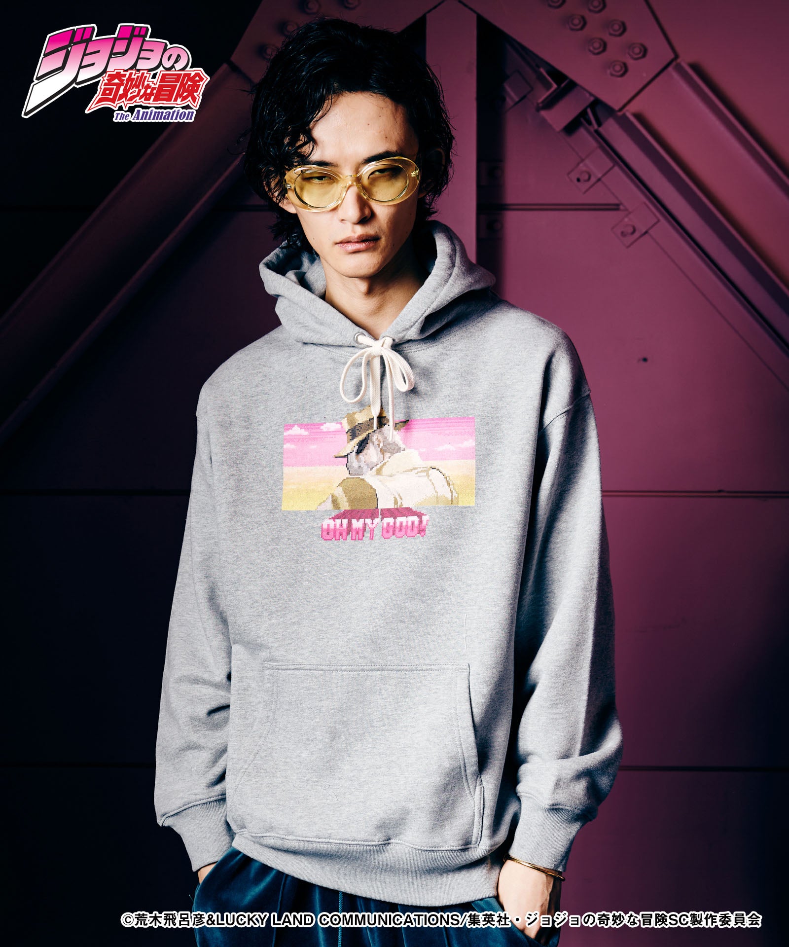 JOJO ジョジョ glamb グラム Joseph Joester Hoodie ジョセフ・ジョースターフーディ
