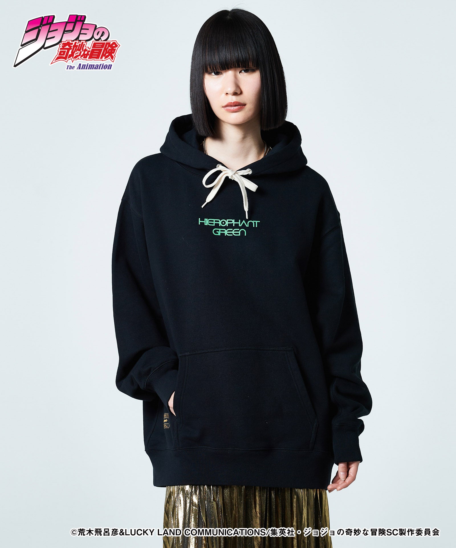 JOJO ジョジョ glamb グラム Hierophant Green Hoodie ハイエロファントグリーンフーディ