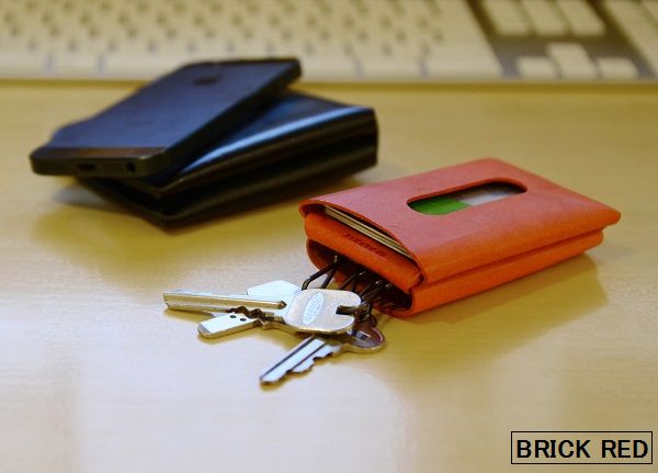 【即納】FABRIK ファブリック：KEY CASE＆CARD/カードも入るレザーキーケース