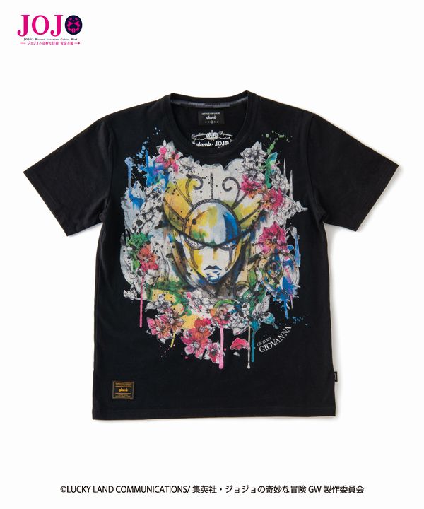 【メーカーお取り寄せ品】glamb・グラム　Giorno Giovanna’s stand T ゴールド・エクスペリエンス Tシャツ JOJO