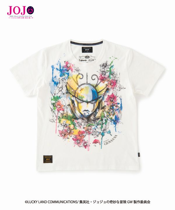 【メーカーお取り寄せ品】glamb・グラム　Giorno Giovanna’s stand T ゴールド・エクスペリエンス Tシャツ JOJO