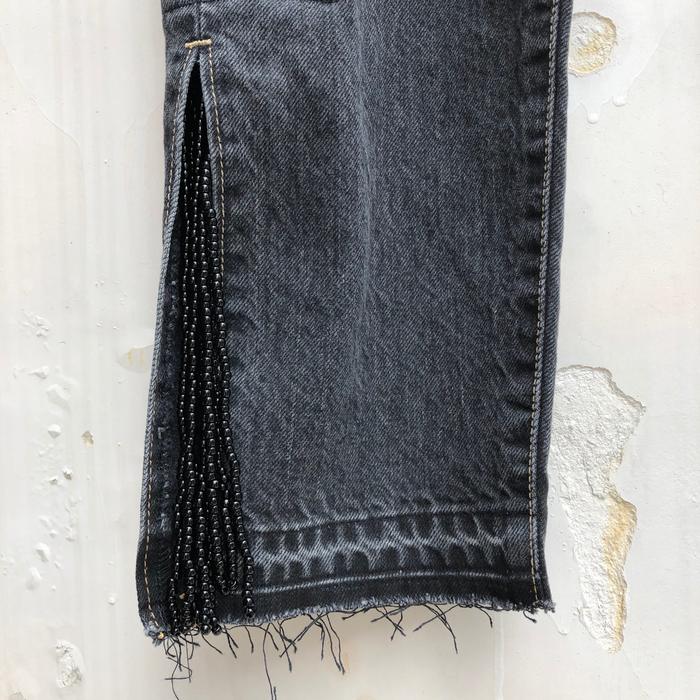 SALE/セール Prega プレガ / SLIT Fringe denim pants スリットフリンジデニムパンツ