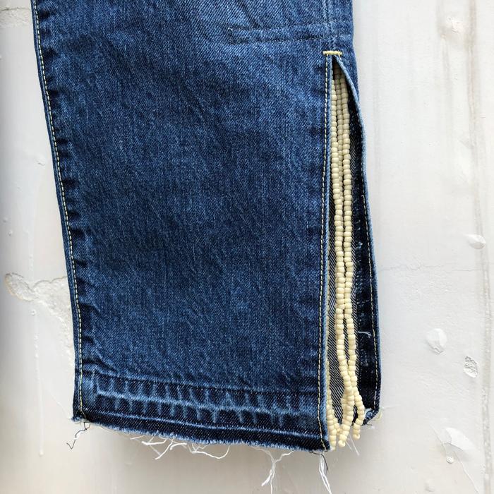 SALE/セール Prega プレガ / SLIT Fringe denim pants スリットフリンジデニムパンツ