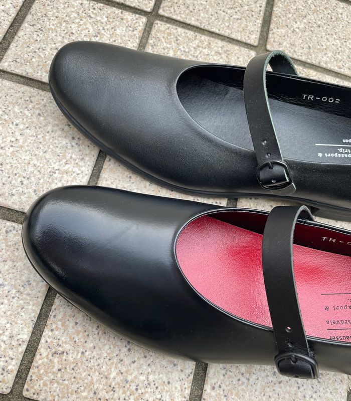 TRAVEL SHOES by chausser トラベルシューズ バイ ショセ ワンストラップ レザーシューズ TR-002 BLG