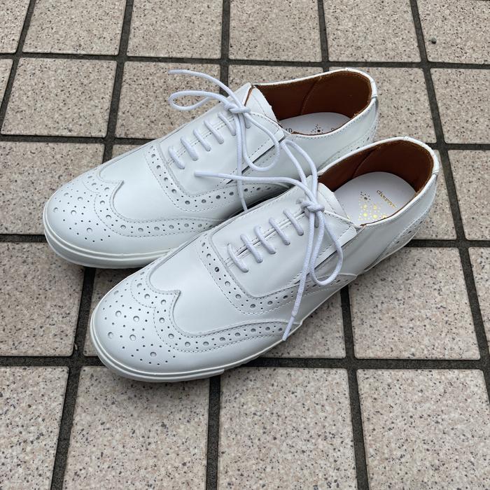 セザミ ウイングチップ レザースニーカー ses amis chausser ショセ