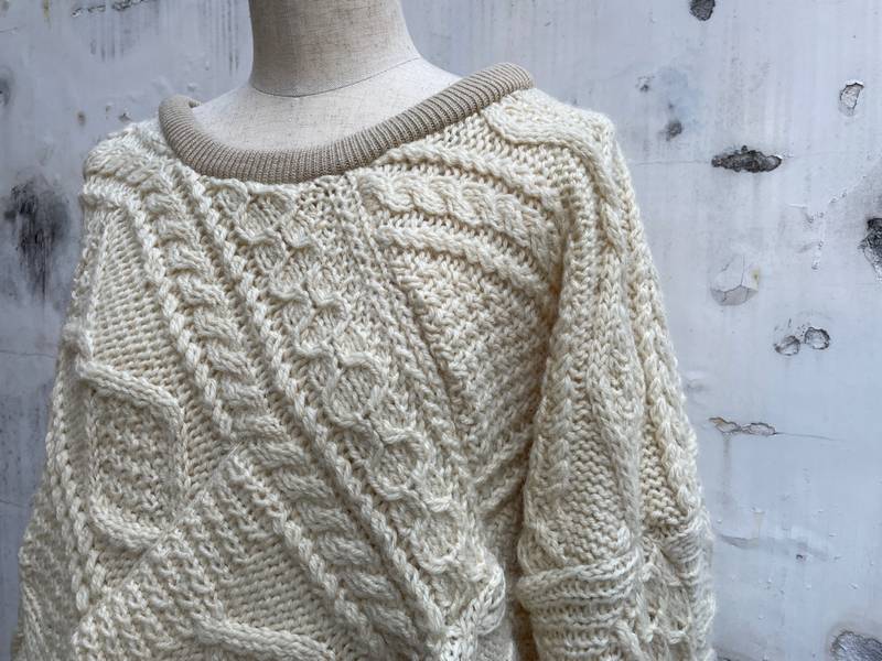 SALE/セール 77circa / 77サーカ circa make diamond patchwork fisherman sweater フィッシャーマンセーター 特別価格