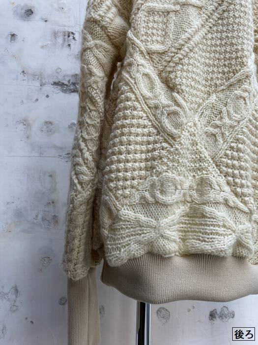 SALE/セール 77circa / 77サーカ circa make diamond patchwork fisherman sweater フィッシャーマンセーター 特別価格