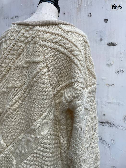 SALE/セール 77circa / 77サーカ circa make diamond patchwork fisherman sweater フィッシャーマンセーター 特別価格