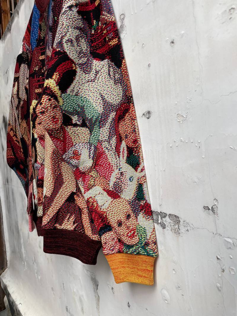 SEVESKIG セヴシグ x PAPRIKA パプリカ Jacquard Pullover knit Ver,UZO-MUZO