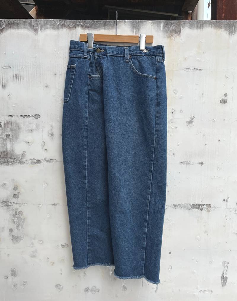 SALE/セール 77circa 77サーカ circa make wrap up denim pants リメイク デニムパンツ 特別価格