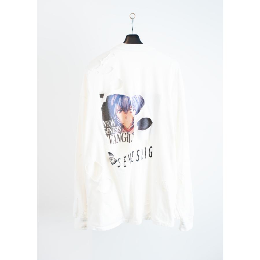 SEVESKIG セヴシグ EVANGELION L/SL Tee Ver. Ayanami / エヴァンゲリオン ダメージ ロンT 綾波レイ