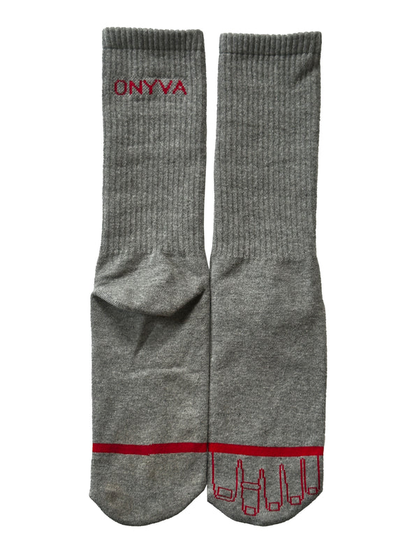 Onyva オニヴァ ３カラー ロゴ リブソックス ONV-TE25135