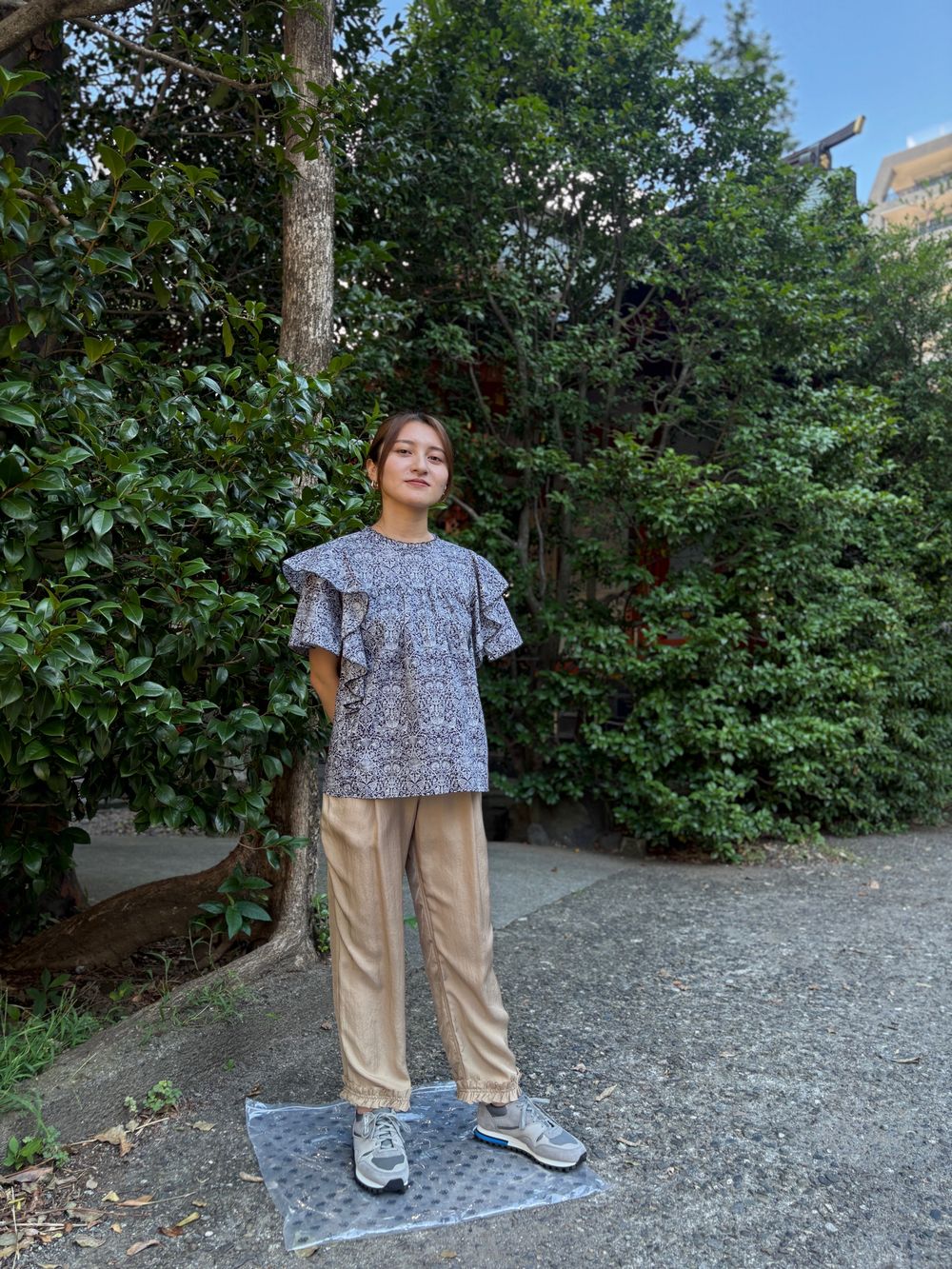 t.yamai paris ティ ヤマイ パリ リバティ ロデンウッド フレアーフリルブラウス 特別価格