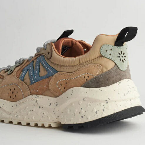 SOLIN Gray/Beige Flower MOUNTAIN フラワーマウンテン スニーカー