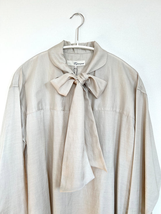 t.yamai paris ティ ヤマイ パリ ソフトキュプラボーカラーブラウス