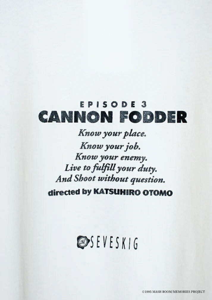 SEVESKIG MEMORIES CANNON FODDER SSL Tee Tシャツ セヴシグ 大友克洋