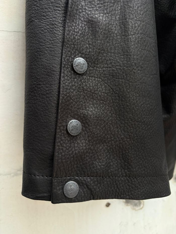 SEVESKIG セヴシグ Track Cow Leather Shorts トラック レザー ショートパンツ