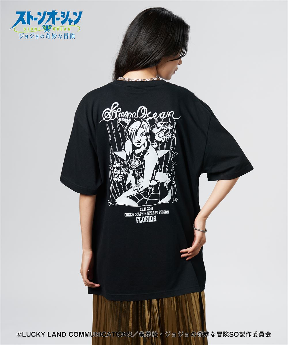 ジョジョの奇妙な冒険 ストーンオーシャン 2 tone Jolyne T-shirts / ツートン徐倫 Tシャツ JOJO glamb グラム