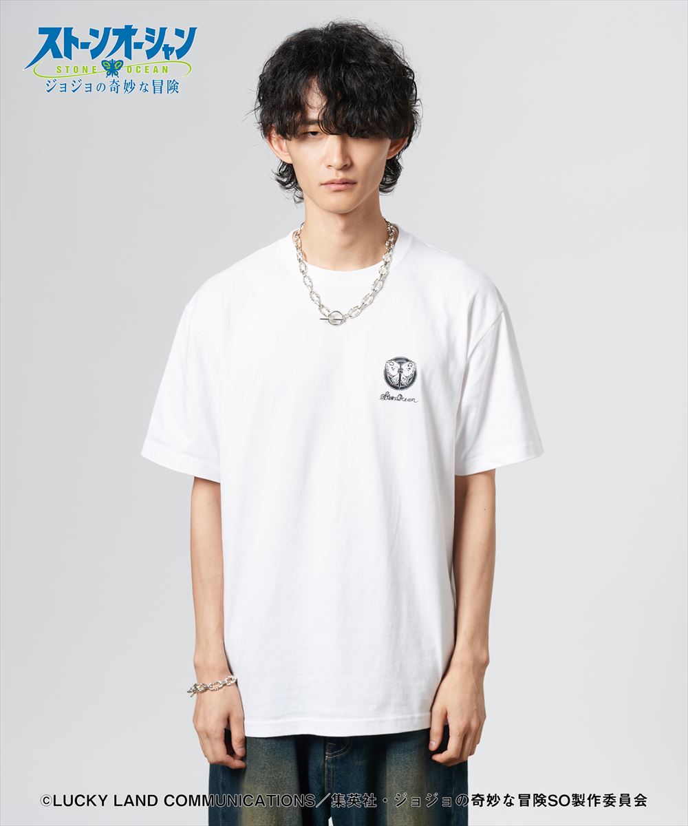 ジョジョの奇妙な冒険 ストーンオーシャン 2 tone Jolyne T-shirts / ツートン徐倫 Tシャツ JOJO glamb グラム