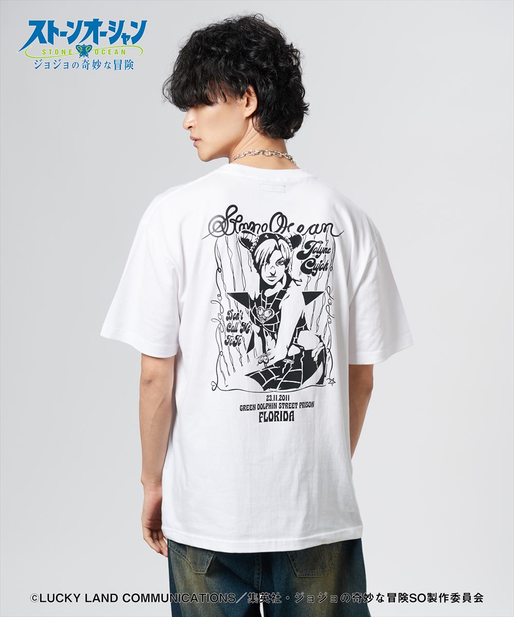 ジョジョの奇妙な冒険 ストーンオーシャン 2 tone Jolyne T-shirts / ツートン徐倫 Tシャツ JOJO glamb グラム