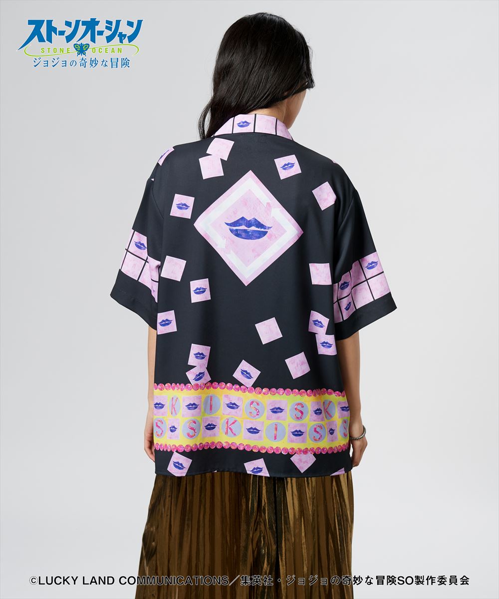 ジョジョの奇妙な冒険 ストーンオーシャン E・Costello’s Stand Shirt / エルメェス・コステロスタンド シャツ JOJO glamb グラム
