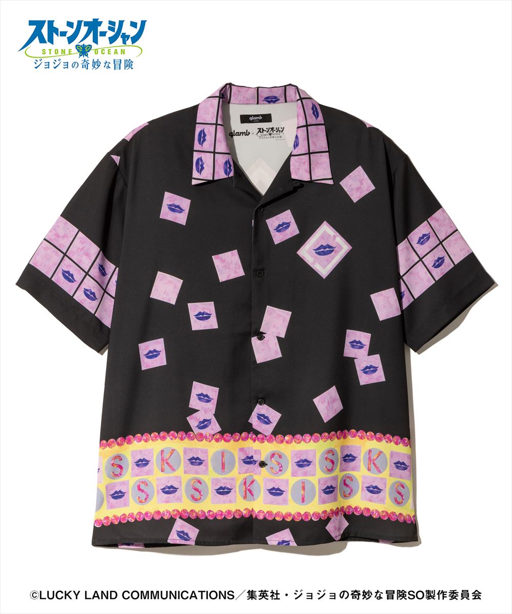 ジョジョの奇妙な冒険 ストーンオーシャン E・Costello’s Stand Shirt / エルメェス・コステロスタンド シャツ JOJO glamb グラム