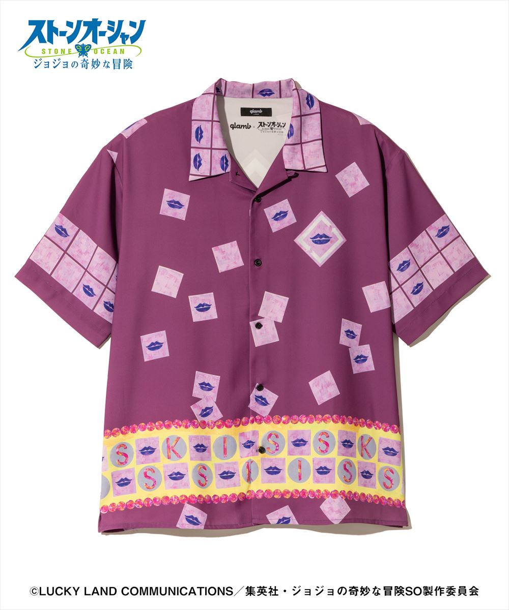 ジョジョの奇妙な冒険 ストーンオーシャン E・Costello’s Stand Shirt / エルメェス・コステロスタンド シャツ JOJO glamb グラム