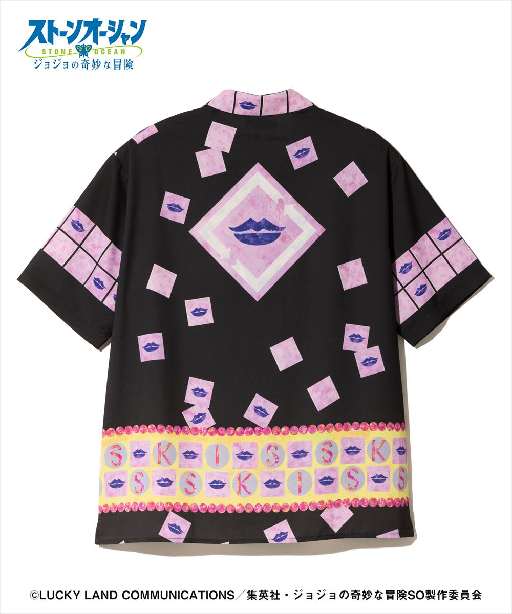 ジョジョの奇妙な冒険 ストーンオーシャン E・Costello’s Stand Shirt / エルメェス・コステロスタンド シャツ JOJO glamb グラム