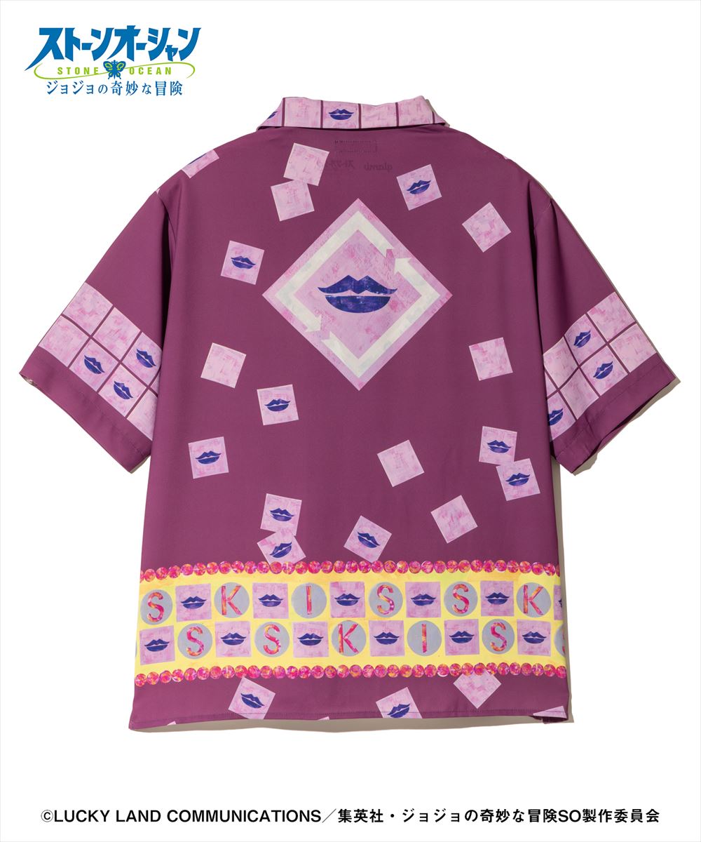 ジョジョの奇妙な冒険 ストーンオーシャン E・Costello’s Stand Shirt / エルメェス・コステロスタンド シャツ JOJO glamb グラム