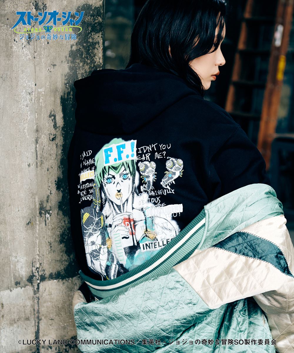 ジョジョの奇妙な冒険 ストーンオーシャン F・F Hoodie / フー・ファイターズ フーディー JOJO glamb グラム