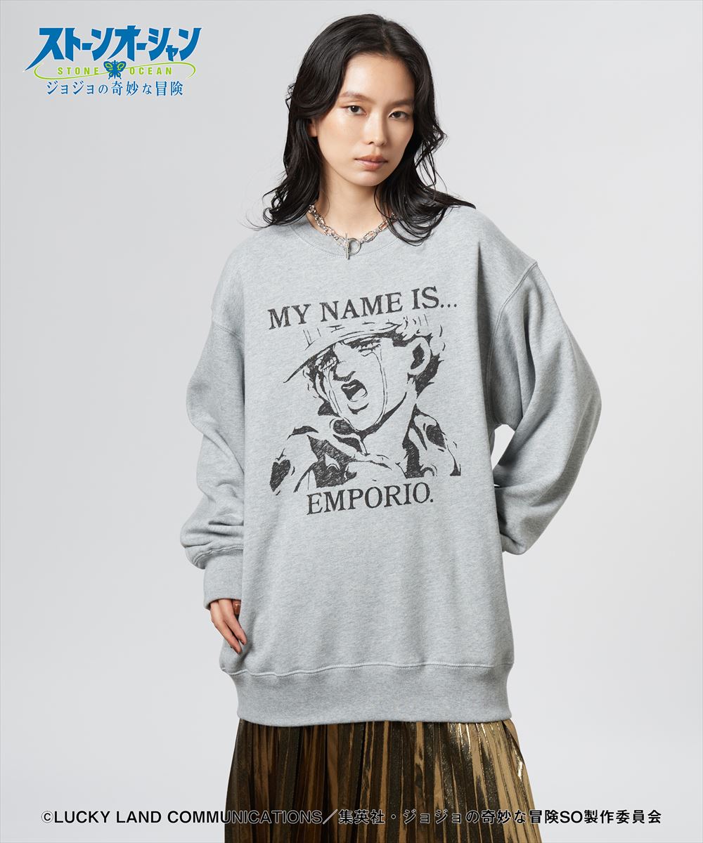 ジョジョの奇妙な冒険 ストーンオーシャン E・Alnino Sweat / エンポリオ・アルニーニョ スウェット JOJO glamb グラム