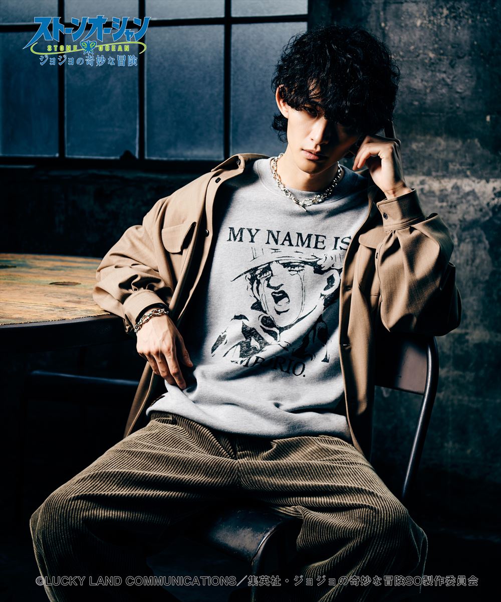 ジョジョの奇妙な冒険 ストーンオーシャン E・Alnino Sweat / エンポリオ・アルニーニョ スウェット JOJO glamb グラム