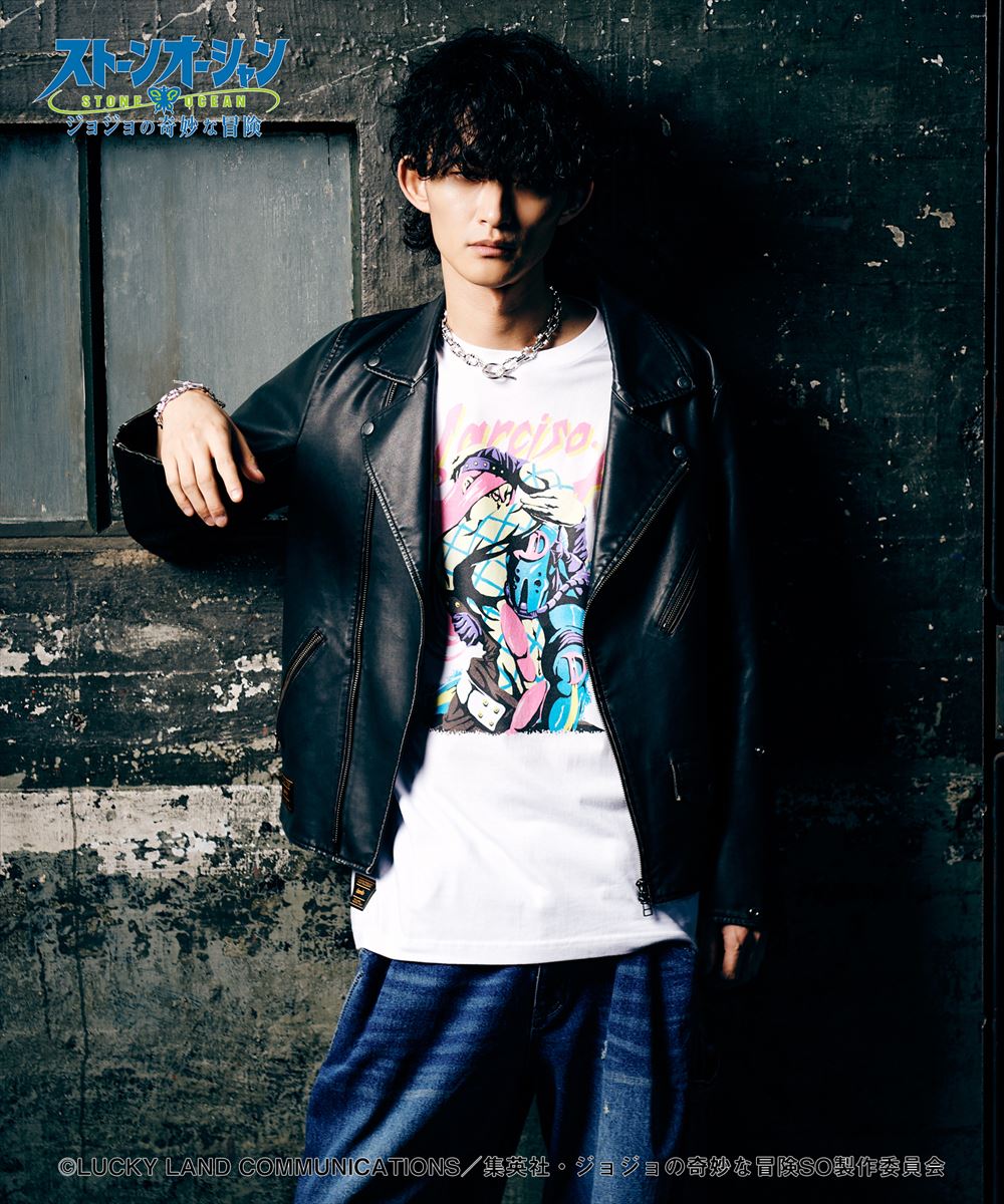 ジョジョの奇妙な冒険 ストーンオーシャン Narciso・A T-shirts / ナルシソ・アナスイ Tシャツ JOJO glamb グラム