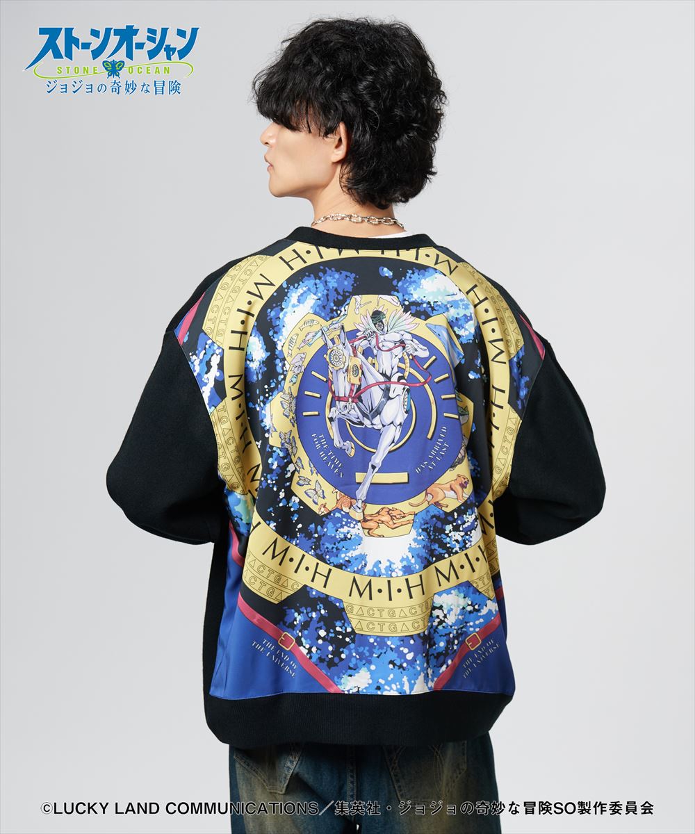 ジョジョの奇妙な冒険 ストーンオーシャン M・I・H Cardigan / メイド・イン・ヘブン カーディガン JOJO glamb グラム