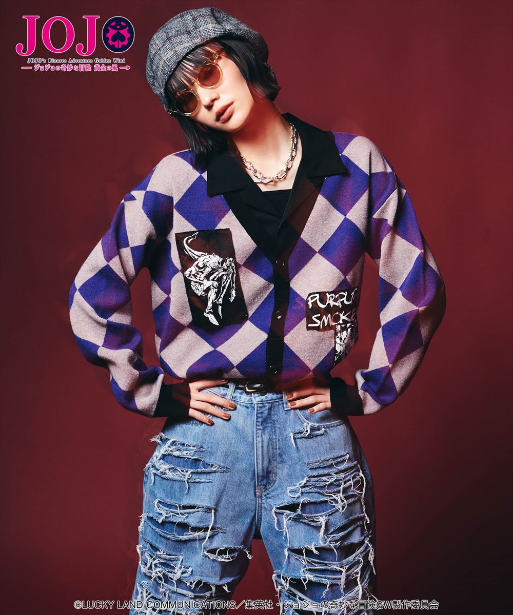 パンナコッタ・フーゴ カーディガン Pannacotta Fugo’s Stand Cardigan JOJO ジョジョ glamb グラム