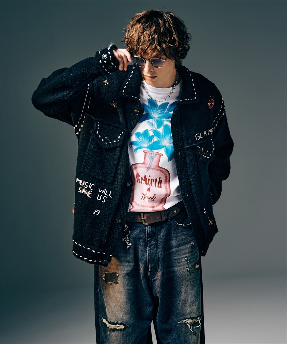 Beadswork Knit Jacket / ビーズワークニットジャケット glamb グラム