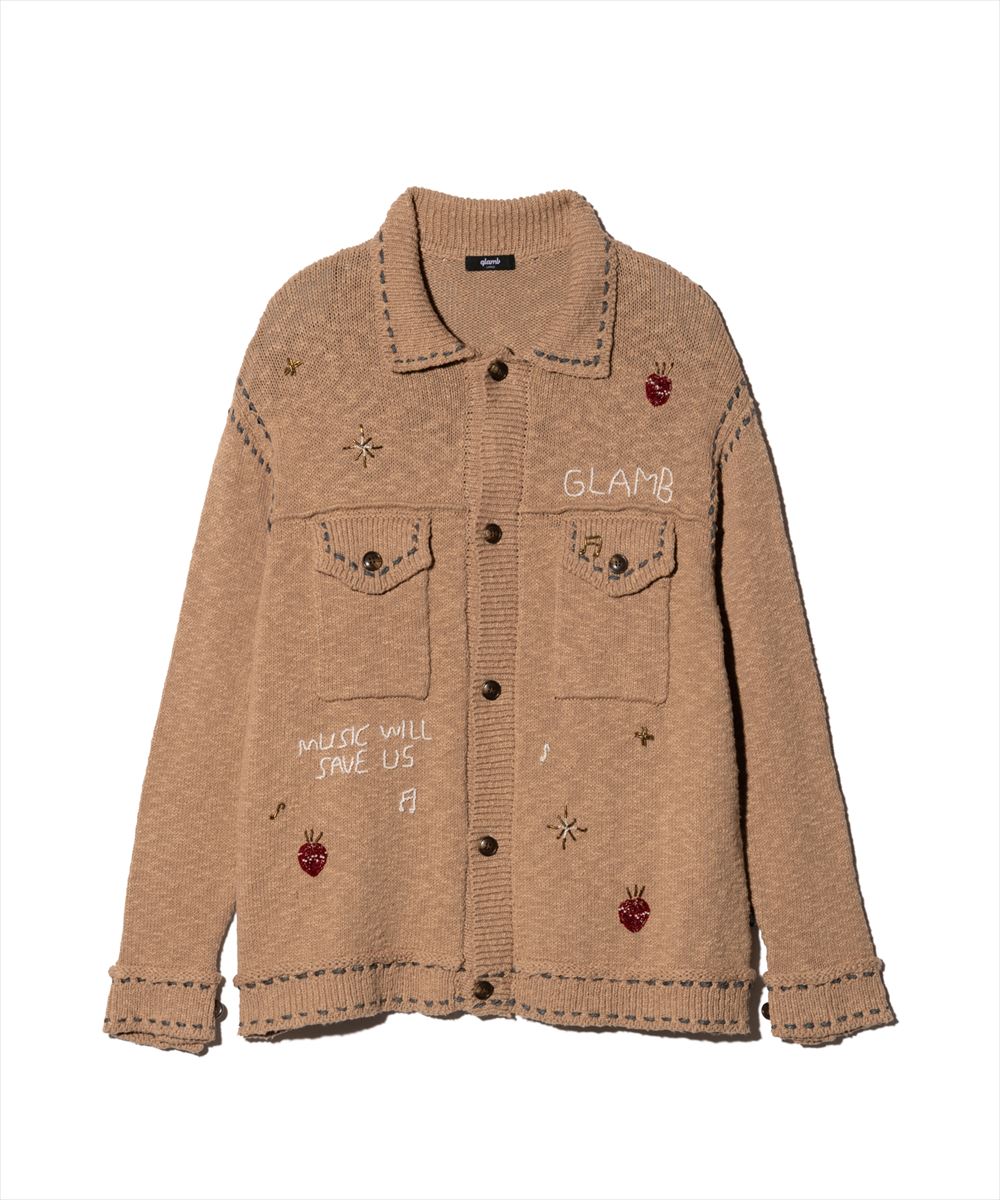 Beadswork Knit Jacket / ビーズワークニットジャケット glamb グラム