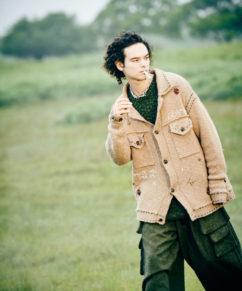 Beadswork Knit Jacket / ビーズワークニットジャケット glamb グラム