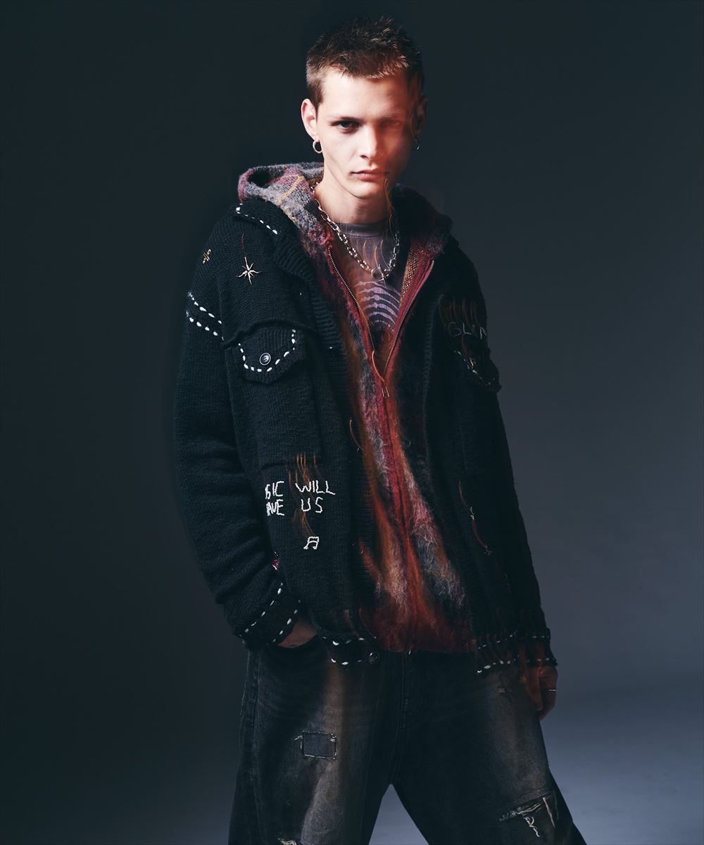 Beadswork Knit Jacket / ビーズワークニットジャケット glamb グラム