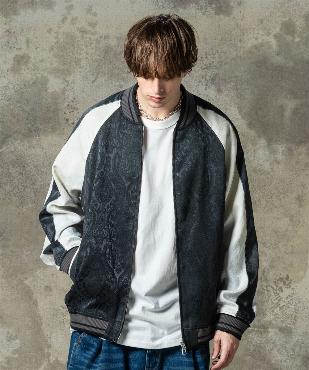 glamb グラム Aging Paisley Ska Jumper / エイジングペイズリースカジャンパー